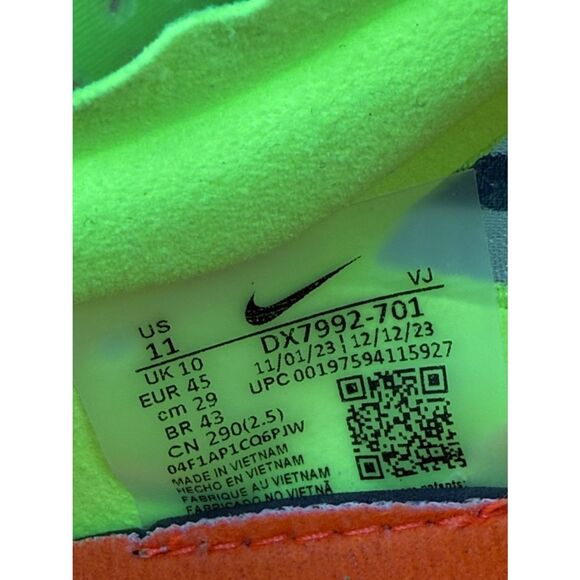Nike ZoomX Dragonfly XC Men’s Sz 11 Volt Concord Total Orange Track Cleat Shoes main image 6